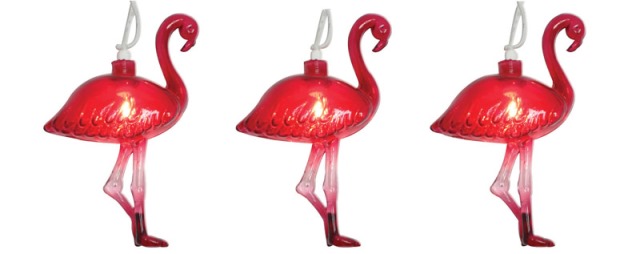 624f614k Flamingo Covered 10 Light Set