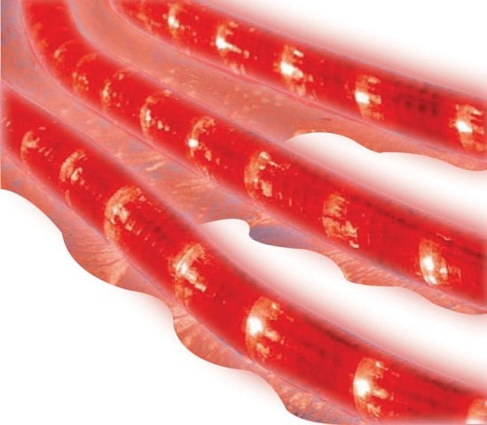 2t41a514 18 Ft. Incandescent Flexible Rope Light Red & Clear Light