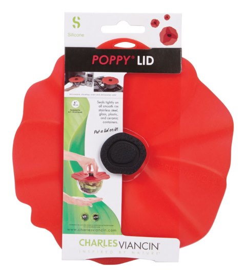 2904 6 In. Silicone Poppy Lid Red