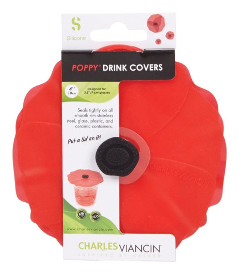 2905 Silicone Poppy Lid Red -