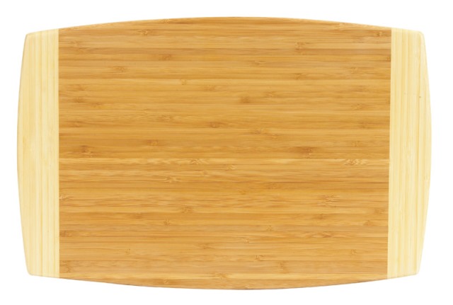 34-0005 12 X 18 In. Burnished Bamboo Cutting Board Natural