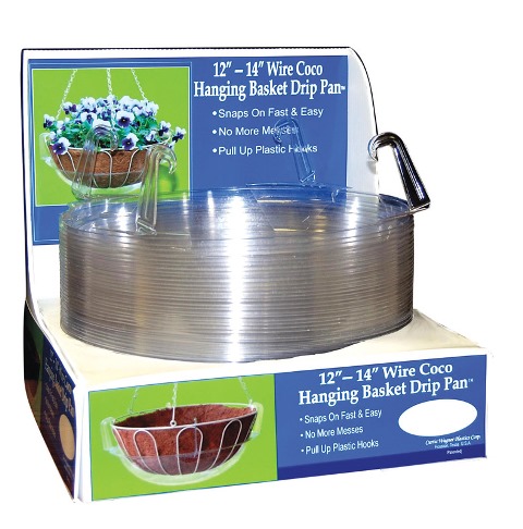 Hb-1214 12-14 In. Wire Coco Hanging Basket Drip Pan - Pack Of 30