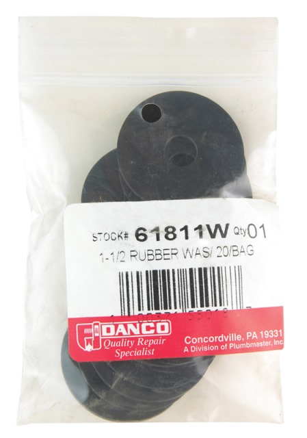 61811w 1.5 X 0.38 X 0.06 In. Large Rubber Washer