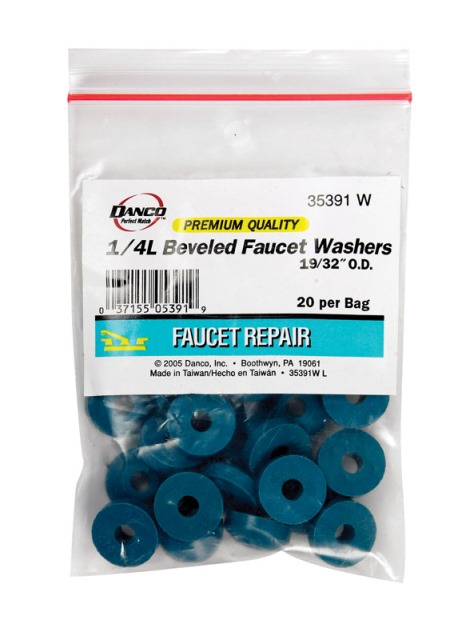 35391w 0.25 In. Beveled Faucet Washer Green 20 Bag