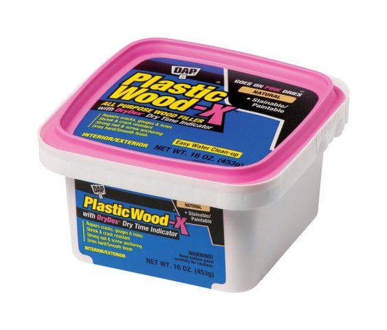 00542 16 Oz Plastic Wood- X Stainable Wood Filler, Natural