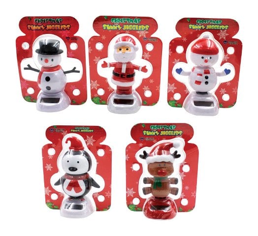 08-1262 Assorted Christmas Sunny Jigglers - Pack Of 36