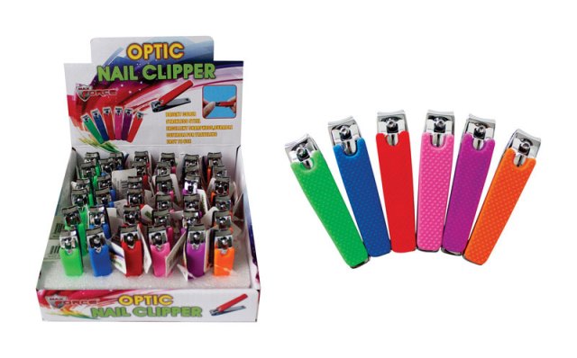 11-1315 Optic Nail Clippers Assorted Color - Pack Of 36