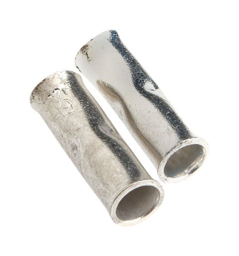 60109 Copper Zinc Plated Butt Connectors No. 6