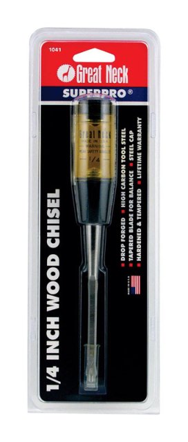 Great Neck 1041 Professional Quality Wood Chisel 0.25 In.