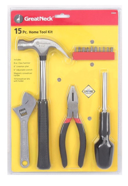 Great Neck Gn600 Home Tool Kit 15 Piece