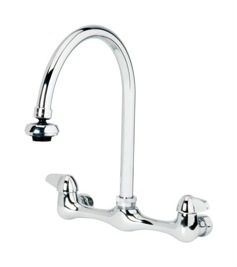B & K 3190-40-ch-bc-z Two Handle Wall Mount Kitchen Faucet Chrome