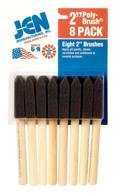8p2 2 In. Poly Foam Paint Brush- Pack Of 6