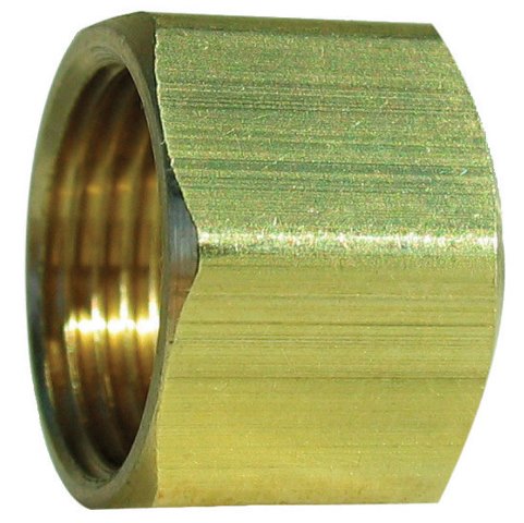 0.187 In. Brass Compression Nut- Pack Of 5