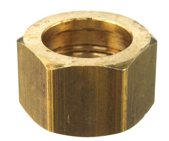 0.625 In. Brass Compression Nut- Pack Of 5