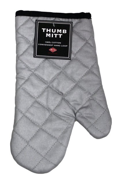 57599 Thumb Mitt Cotton Silver - Pack Of 6