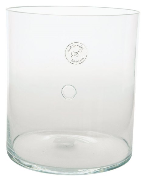 648119 Glass Cylinder With Hole Clear - Pack Of 6