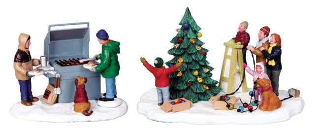 A3039 Christmas Village Accessories Assorted - Pack Of 12