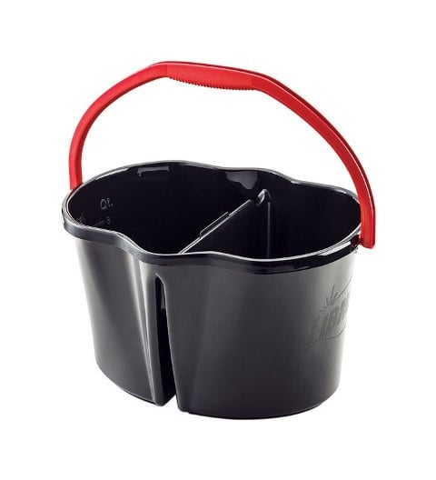 1055 4 Gal Pro Clean & Rinse Mop Bucket Black - Pack Of 3