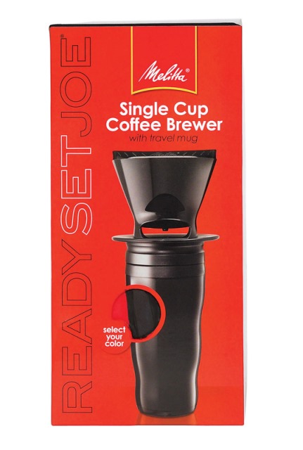 64013 Ready Set Joe Travel Mug Coffee Maker Single Cup Black