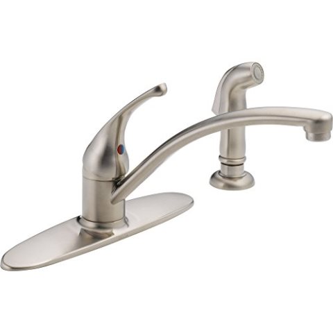 B & K 10901lf-ss Single Handle Kitchen Faucet With Spray Stainless