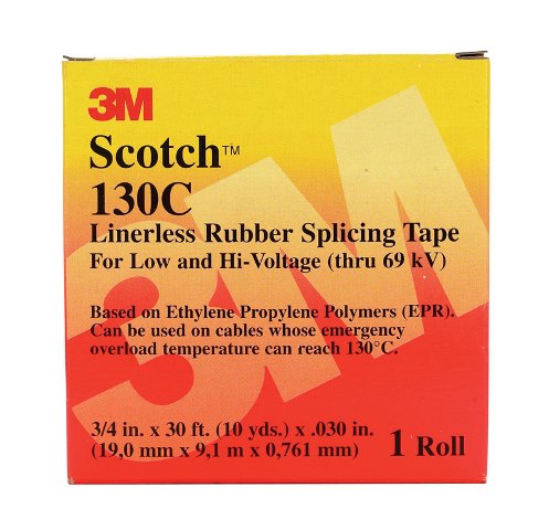 Scotch 41717-bx-10 Linerless Rubber Splicing Tape 0.75 In. X 30 Ft.