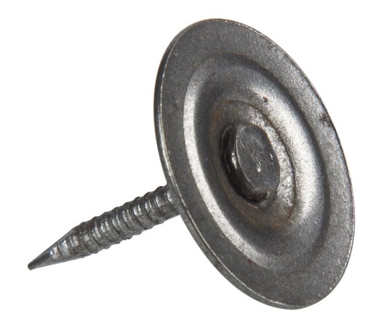 0127052 Round Top Cap Nail Spiral Shank Steel 1 In.