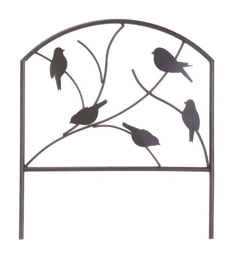 Products 84564 Perching Birds Border Fence 18 X 16 In. - Pack Of 12