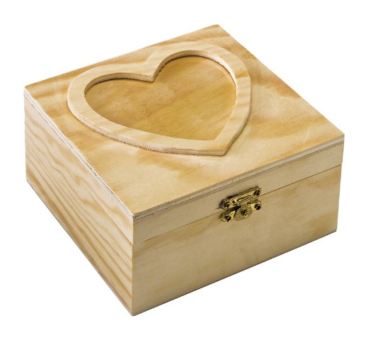 12736 Heart Box Wood Surfaces
