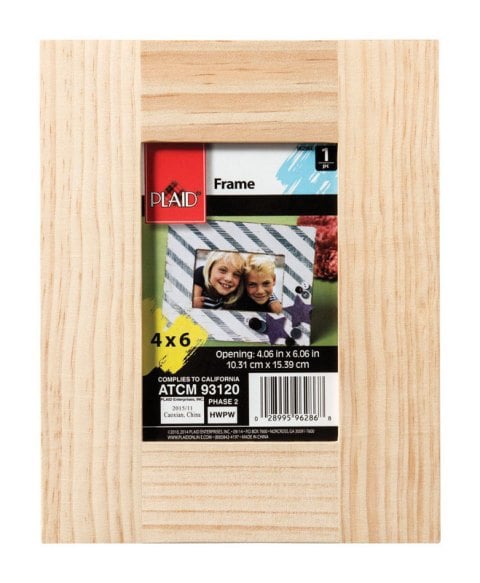 96286 4 X 6 In. Wood Frame With Easel Back- Pack Of 3