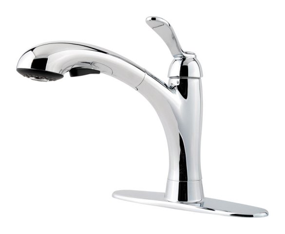 Lf5347cmc One Handle Clairmont Pull Out Kitchen Faucet Stainless Steel