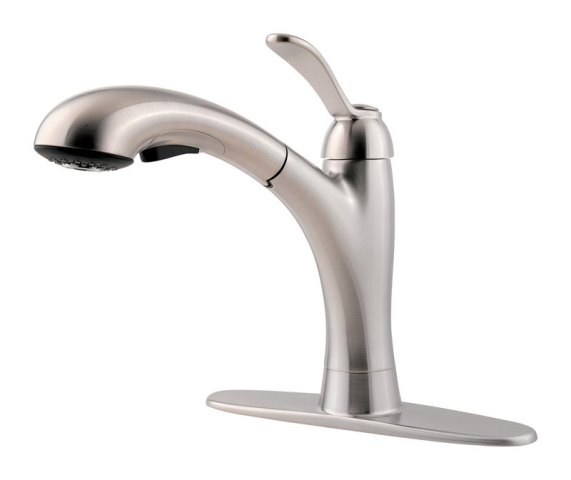 Lf5347cms One Handle Clairmont Pull Out Kitchen Faucet Stainless Steel