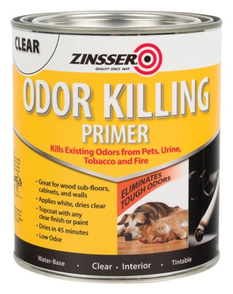 307648 Interior Odor Killing Primer, Clear - 1 Qt.