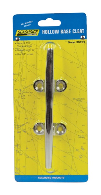 30251 Stainless Steel Hollow Base Cleat 6 In.