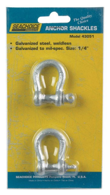 43051 Galvanized Anchor Shackle 0.25 In.