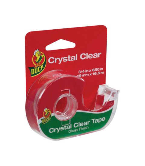 1062650 Crystal Clear Tape Gloss Finish - 0.75 X 650 In. - Pack Of 12