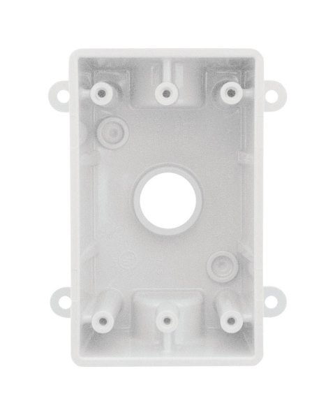 14110wh Plastic Rectangle 1-gang Box Cover White - 4.5 In.