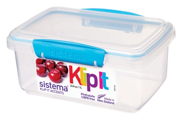 61600 33.8 Oz Klip It Food Container & Lid - Pack Of 6