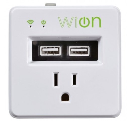 50055 15 Amp Indoor Wi-fi Wall Tap With 2 Usb Ports White