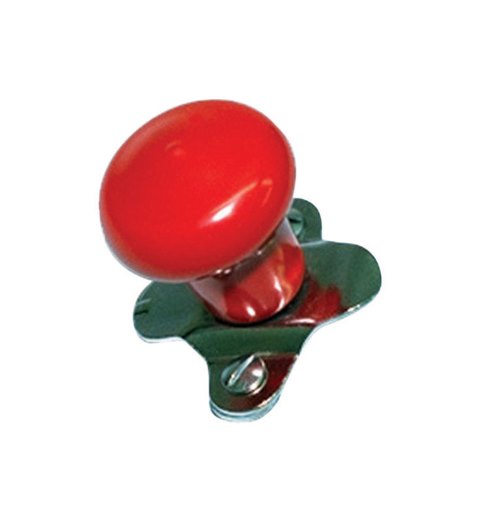 S16087200 Steel Spinner Knob Red - 3 X 5 In.