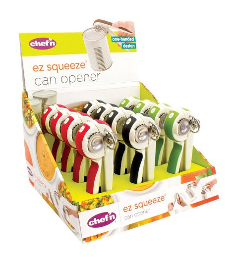 102-160-077 Ez Squeeze Can Opener Assorted - Pack Of 12