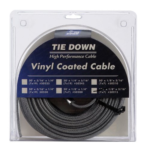 50215 Pre- Cut Vinyl Coated Cable 100 Ft.