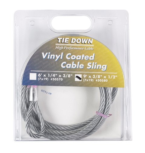 50580 Cable Sling Vinyl - 9 Ft. X 0.37 X 0.5 In.