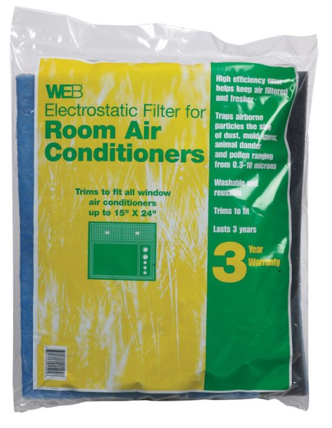 Wrac Room Air Conditioner Filter 14 X 24 X 1 In. - Pack Of 10
