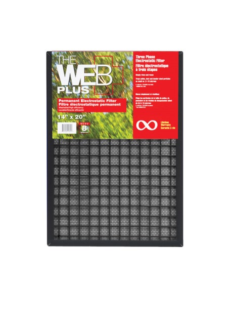 Wp1420-4pk 14 X 20 X 1 In. Thick Filter Eco Plus Permanent Electrostatic- Pack Of 4