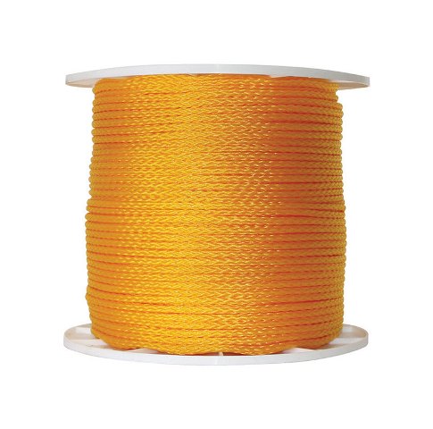 P2416s1000y01s Hollow Braid Poly Rope 0.25 In. X 1000 Ft.