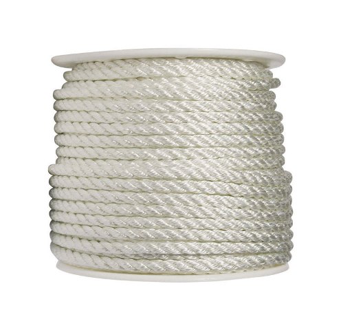 N1832s0300s Twisted Nylon Rope Spool White - 0.5 In. X 300 Ft.