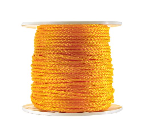P2420s0500y01s Hollow Braid Poly Rope Yellow - 0.31 In. X 500 Ft.