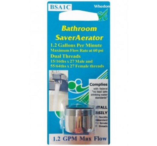 Bsa1c Bathroom Saver Faucet Aerator Silver