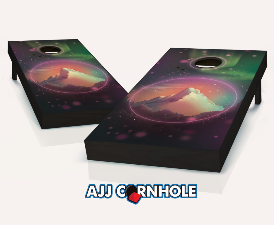 Ajjcornhole 107-peacerock Peace Rock Theme Cornhole Set With Bags - 8 X 24 X 48 In.
