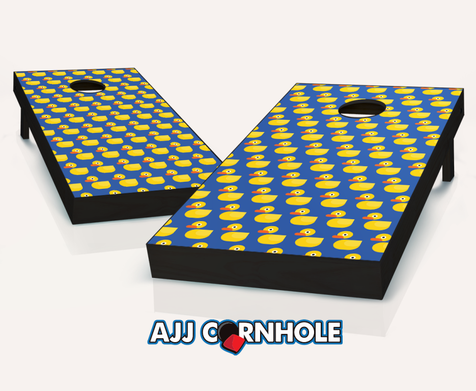 Ajjcornhole 107-rubberduck Rubber Duck Theme Cornhole Set With Bags - 8 X 24 X 48 In.